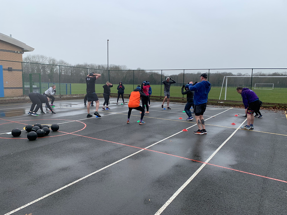 High motivation in a damp fitness class. Bringing consistency.