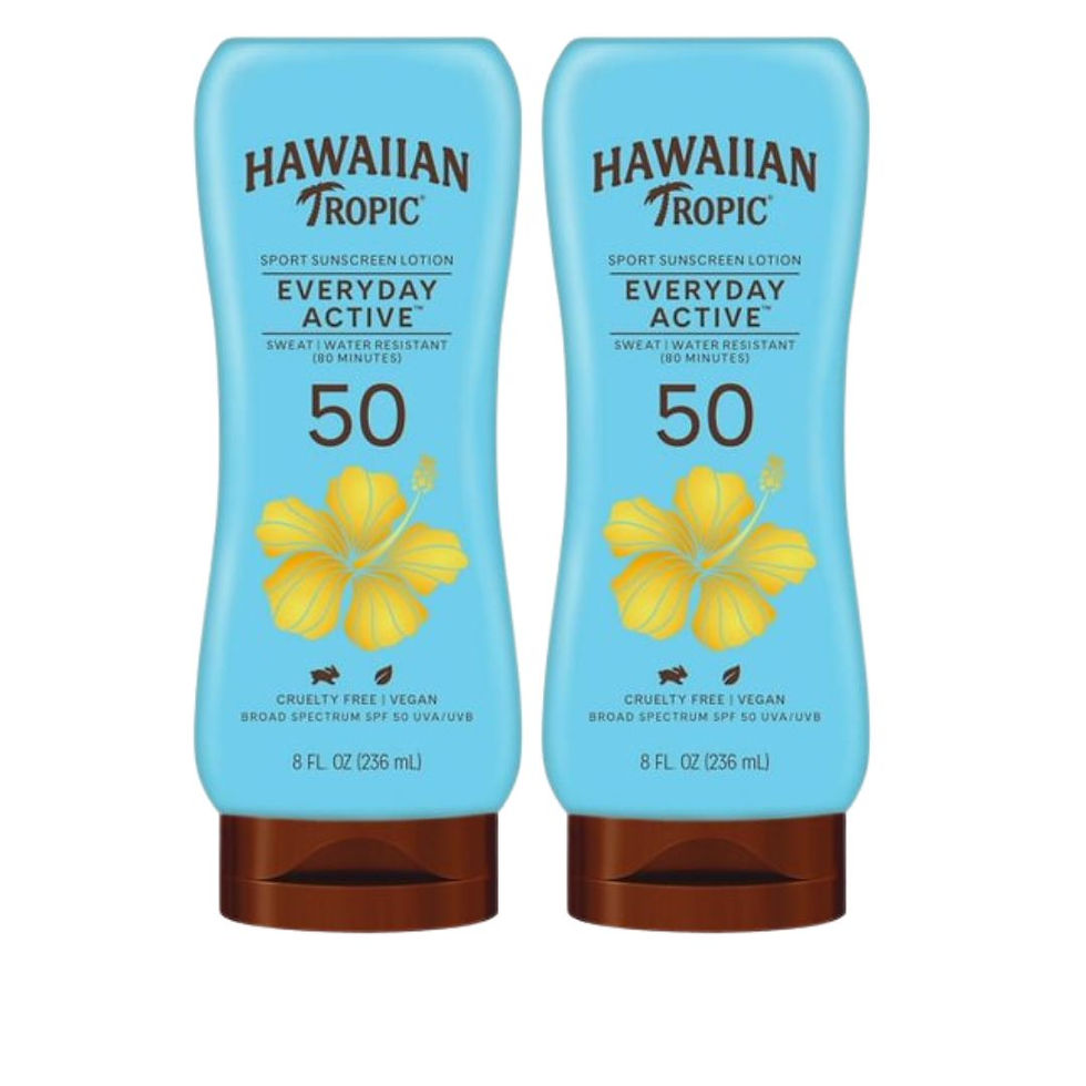 Hawaiian Tropic, Everyday Active, Sport Sunscreen Lotion, SPF 50, Light Tropical