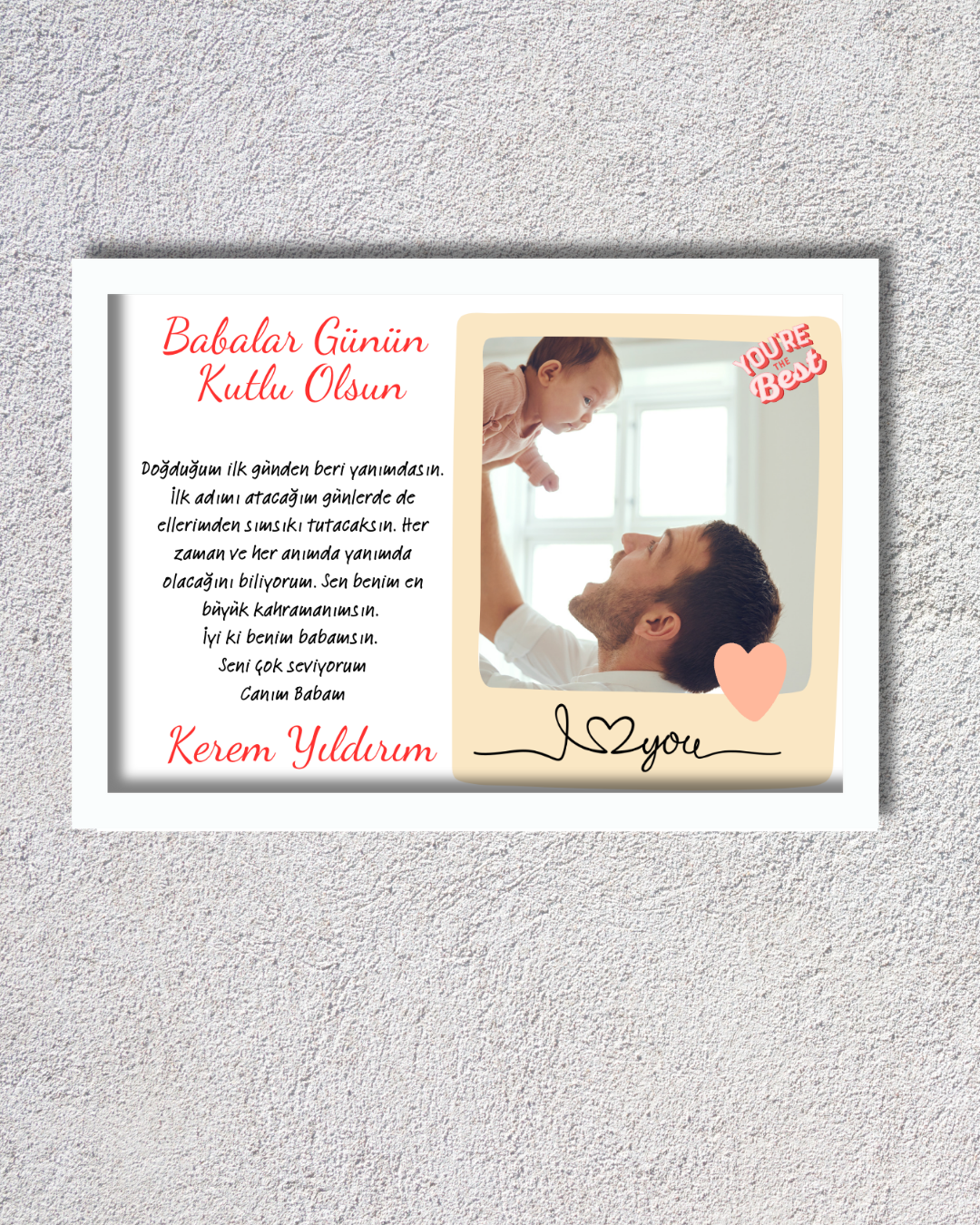 İlk Babalar Günü Tablosu Kopyası