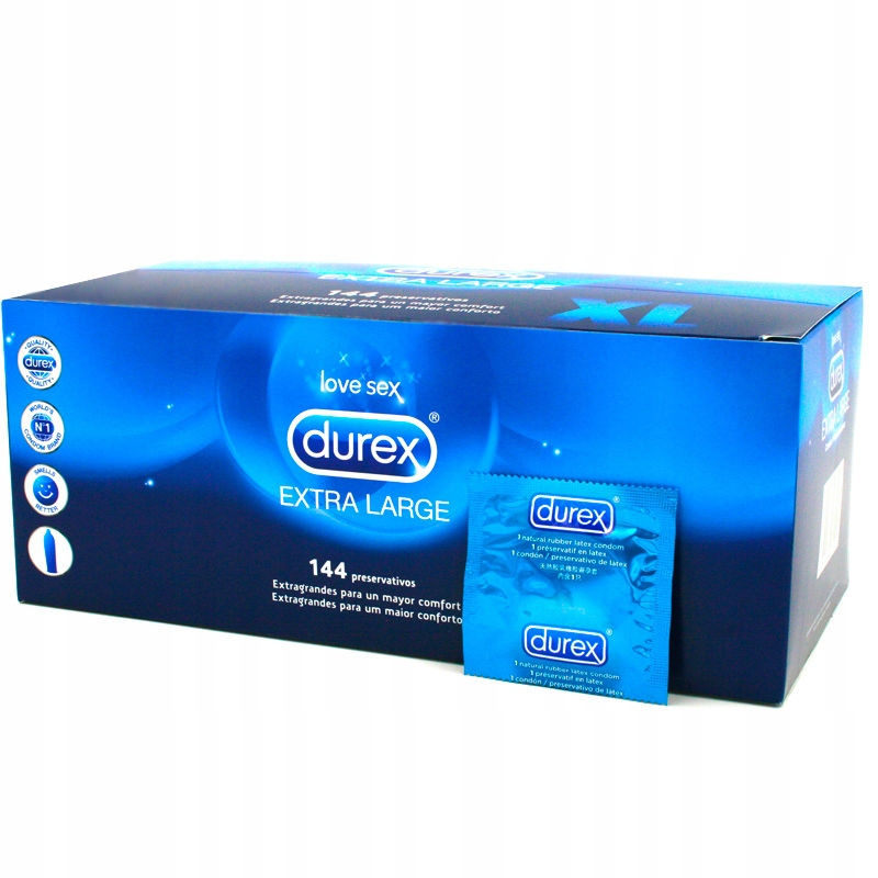 תמונה ממוזערת: Durex Natural Extra Large • דורקס נטורל אקסטרה לארג' - 57 מ"מ - 144 קונדומים