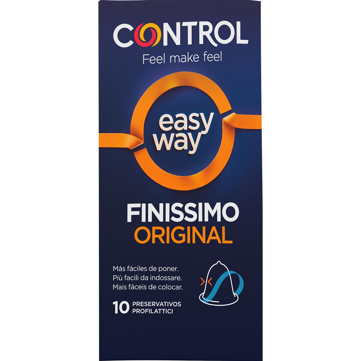 Control Easy Way • קונטרול איזי וויי פיניסימו להלבשה קלה - 54 מ"מ - 12 קונדומים