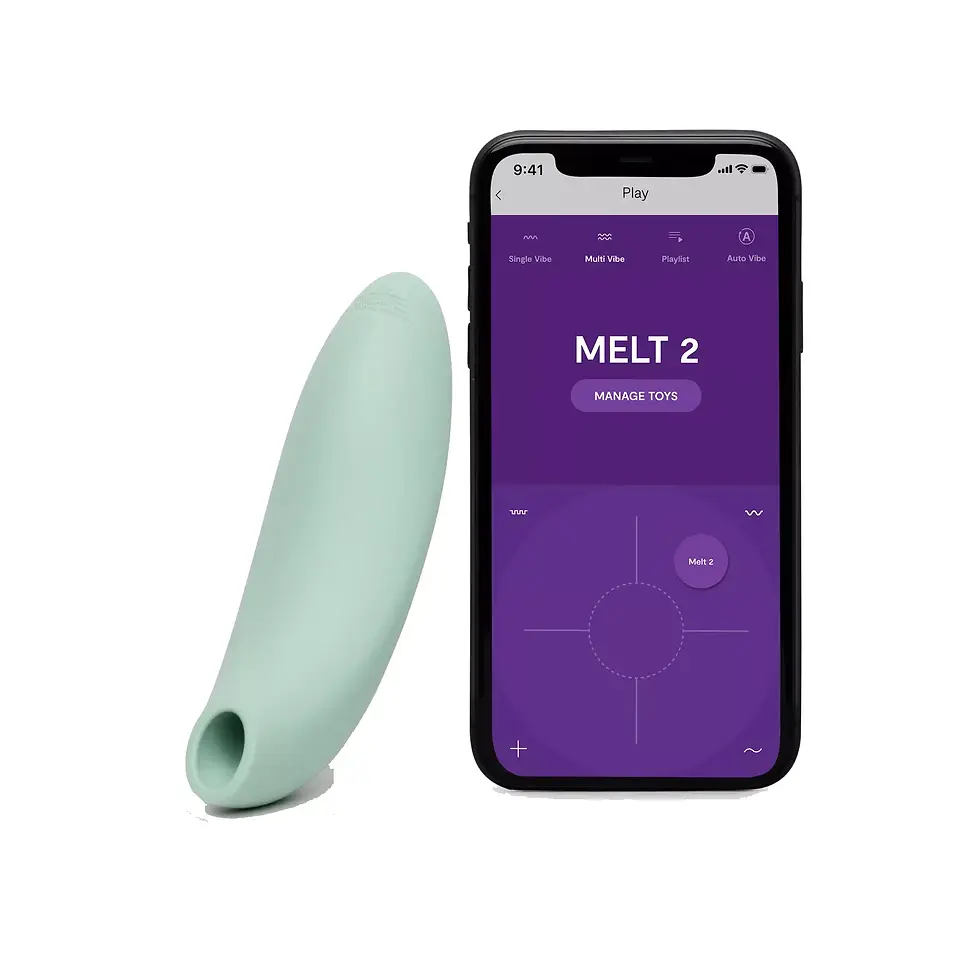תמונה ממוזערת: We-Vibe Melt 2 • ווי-וייב מלט 2: ויברטור יונק לתחושות בלתי נשכחות, עם אפליקציה