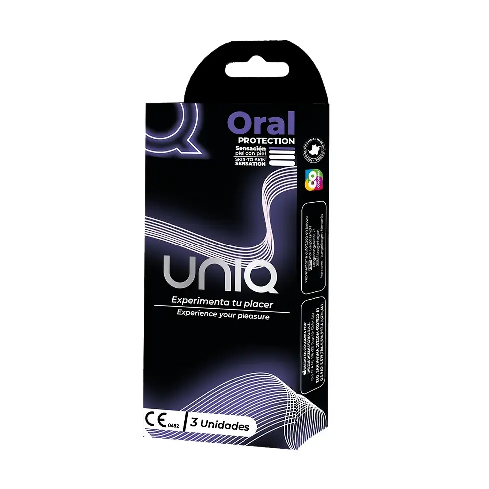 תמונה ממוזערת: Uniq Oral & Anal Mask • יוניק אורל - 3 יריעות ללא לטקס - קונדום אוראלי/אנאלי