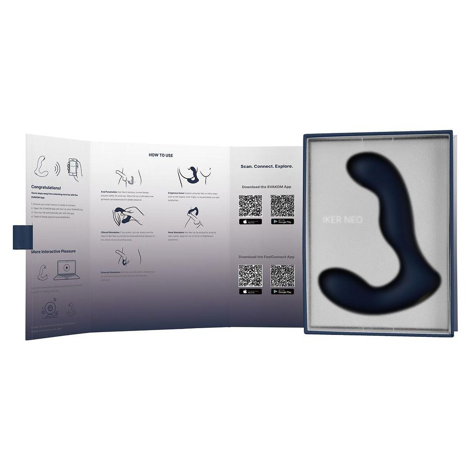 תמונה ממוזערת: Svakom Iker Neo • סוואקום איקר נאו: פרלוד פולסים לפרוסטטה ופרינאום, עם אפליקציה