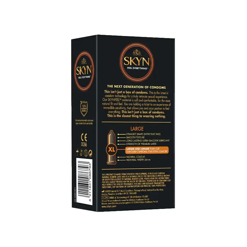 תמונה ממוזערת: Skyn Large • סקין לארג': ללא לטקס, גדולים - 56 מ"מ - 10 קונדומים טבעוניים