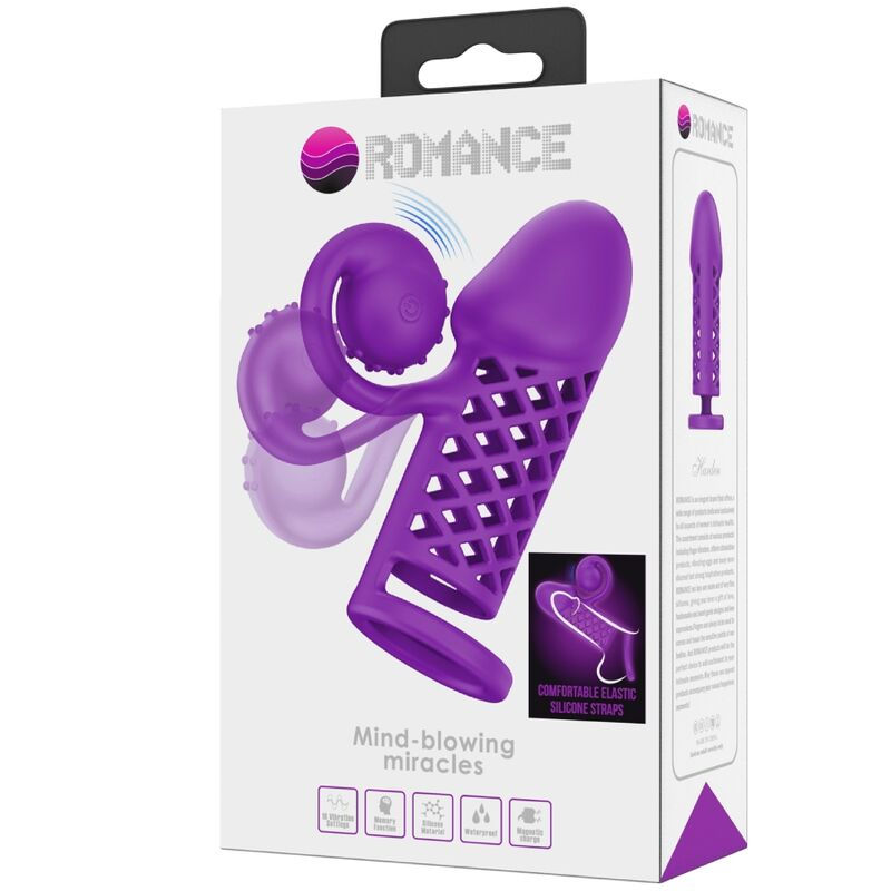 תמונה ממוזערת: Pretty Love Romance Extender 5" • פריטי לאב שרוול חלול עם רטט חיצוני, 12.8 ס"מ