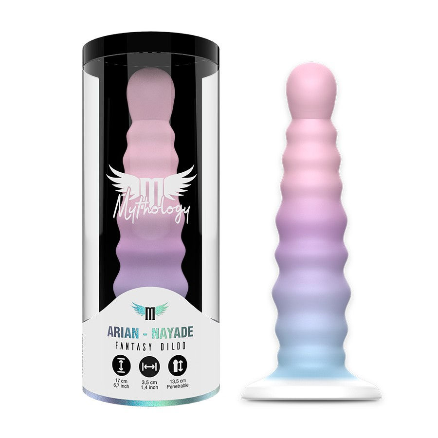 תמונה ממוזערת: Arian Dildo Size M • אריאן: דילדו 17 ס"מ עם צלעות (מתאים לסטראפ-און)