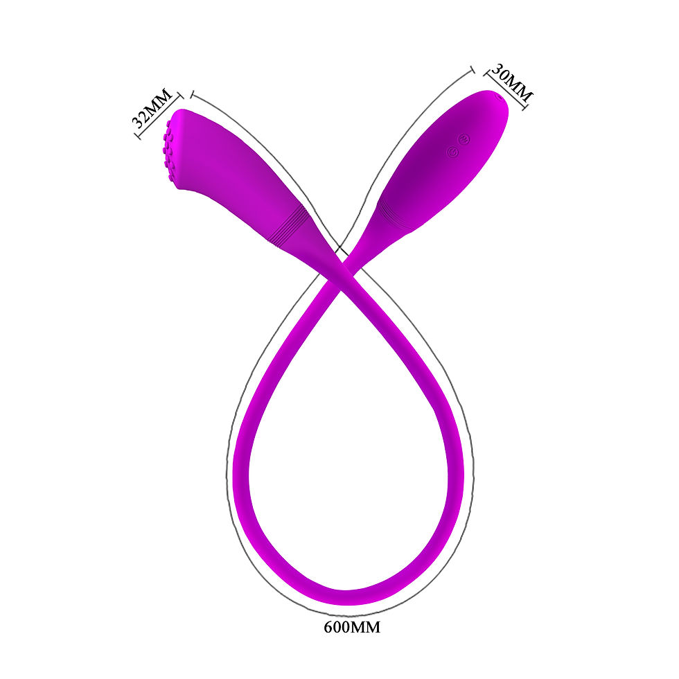 תמונה ממוזערת: Pretty Love Snaky Vibe Flexible • פריטי לאב ויברטור ביצה כפול: הגמיש