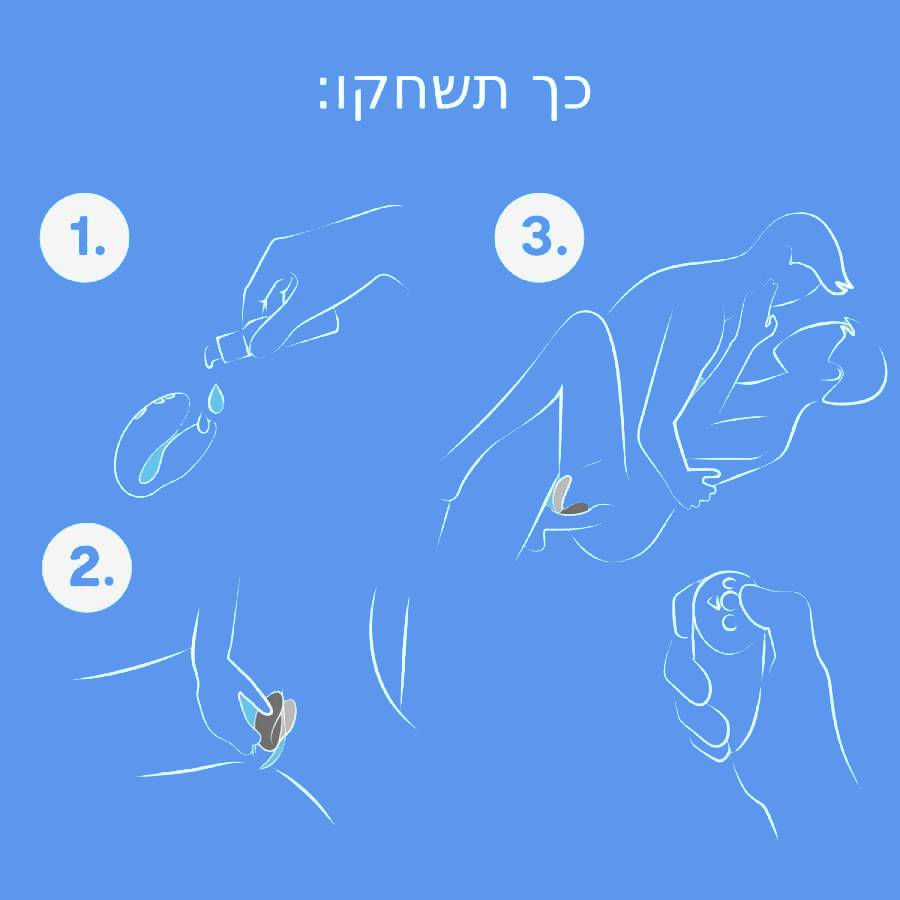 תמונה ממוזערת: We-Vibe Match • ווי-וייב מאץ': ויברטור זוגי עם שלט ורטט עמוק