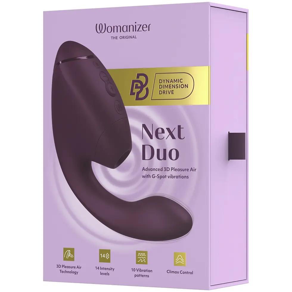תמונה ממוזערת: Womanizer Next Duo • וומנייזר נקסט דואו: יונק ארנבי עם סחרור אוויר תלת ממדי