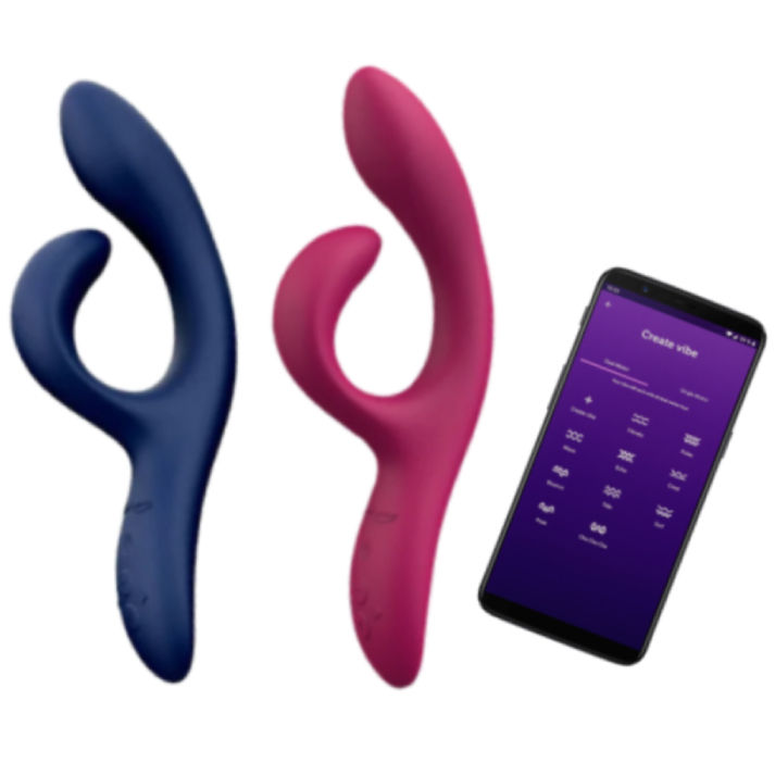 תמונה ממוזערת: We-Vibe Nova 2 • ווי-וייב נובה 2: ויברטור ארנב גמיש להתאמה אישית, עם אפליקציה