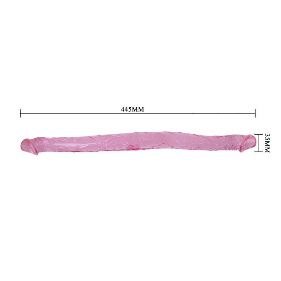 תמונה ממוזערת: Baile Double Dildo 44.5cm • בייל דילדו כפול 44.5 ס"מ (למשחק זוגי)
