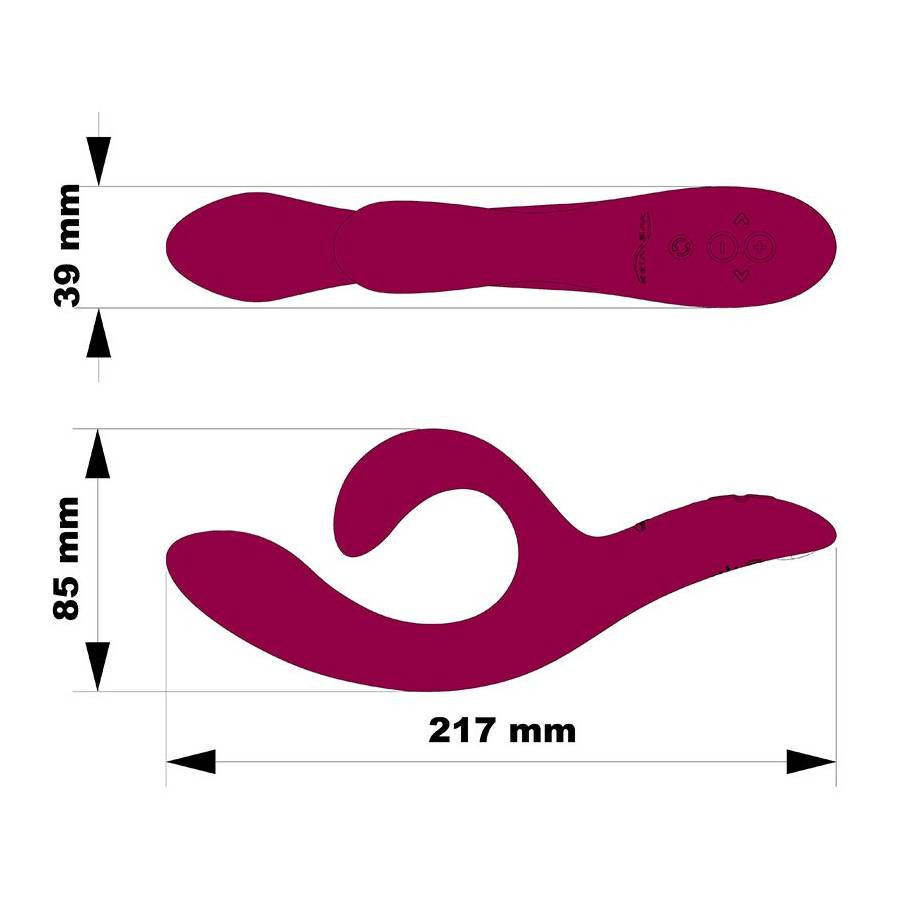 תמונה ממוזערת: We-Vibe Nova 2 • ווי-וייב נובה 2: ויברטור ארנב גמיש להתאמה אישית, עם אפליקציה