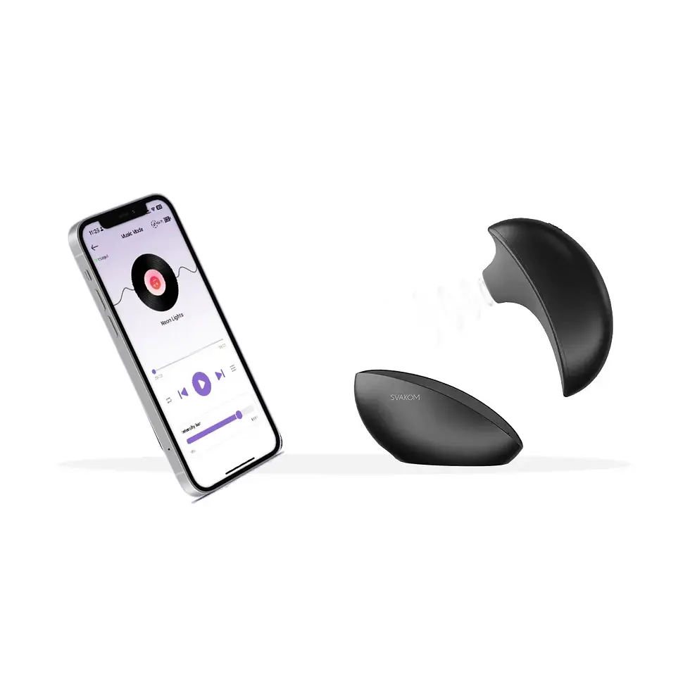 תמונה ממוזערת: Svakom Pulse Galaxie • סוואקום פולס גלקסי: ויברטור יונק עם מקרן כוכבים +אפליקציה