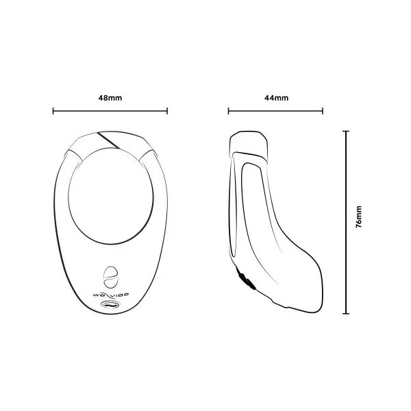תמונה ממוזערת: We-Vibe Bond • ווי-וייב בונד: טבעת רטט זוגית לפין עם חוליית התאמה +שלט ואפליקציה