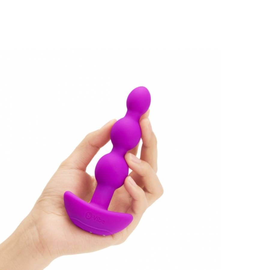 תמונה ממוזערת: B-Vibe Triplet Anal Beads • בי-וייב שלישיית חרוזים אנאליים רוטטים עם שלט רחוק