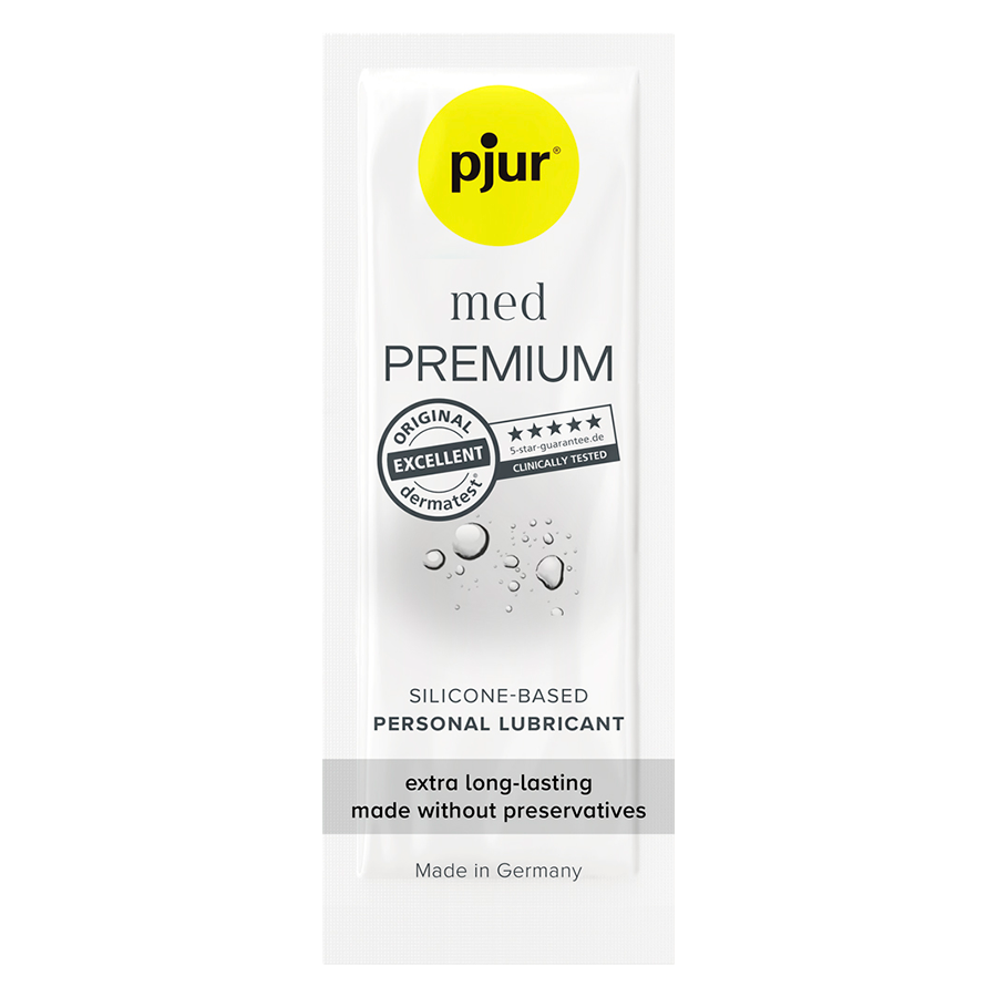 תמונה ממוזערת: pjur med PREMIUM • פיור מד פרימיום: לוב רפואי ללא משמרים, בסיס סיליקון (2 גדלים)