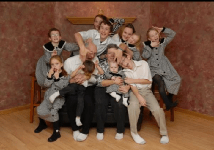 My big, happy family.