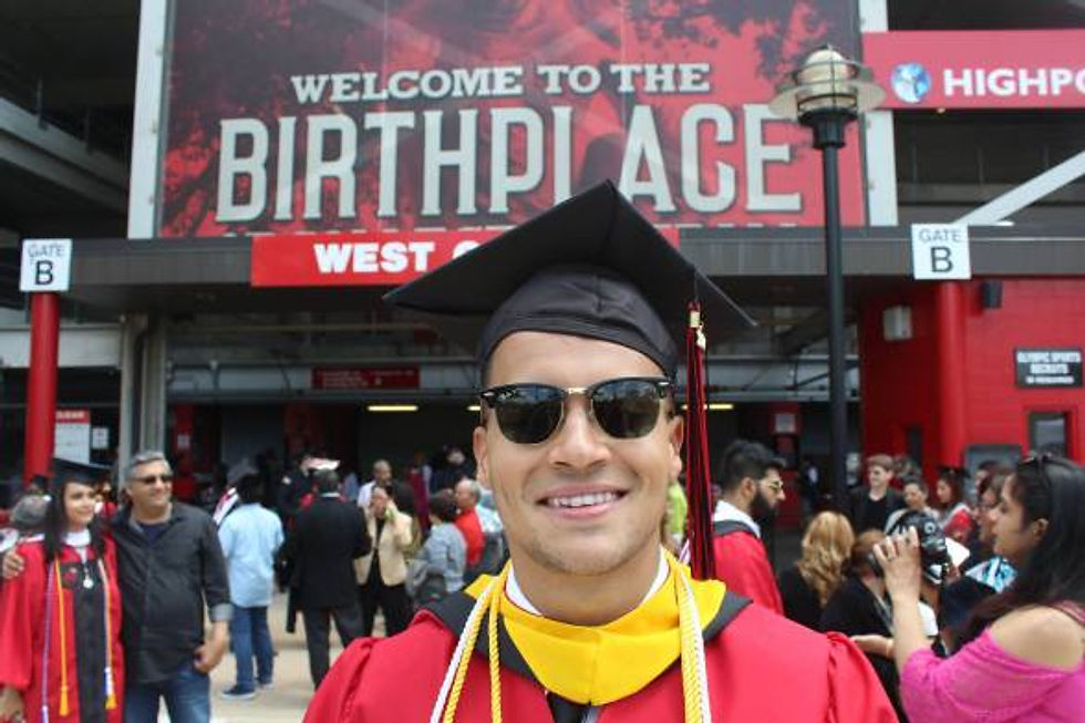 My graduation day at Rutgers University, 2017.