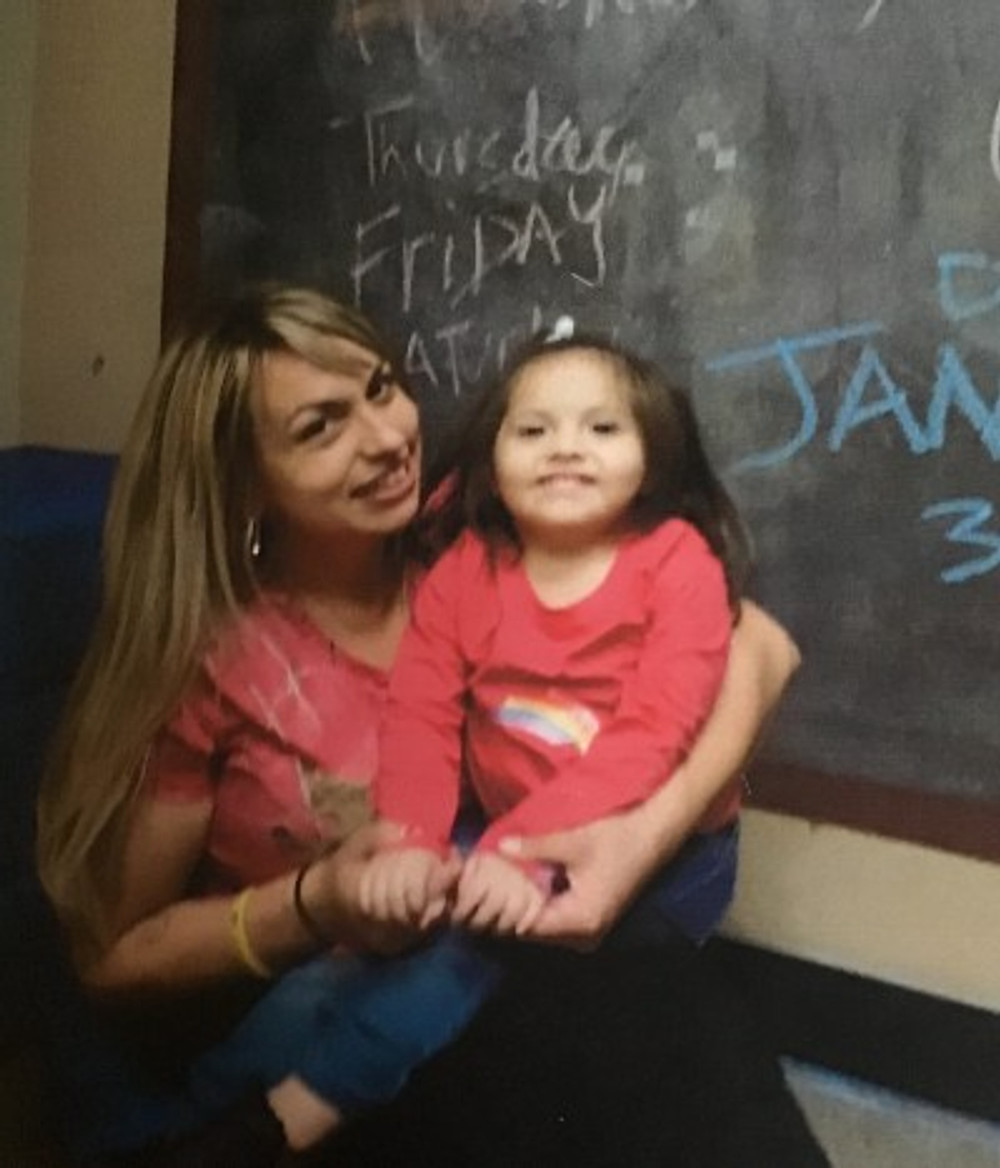 Visiting my daughter in foster care, 2019.