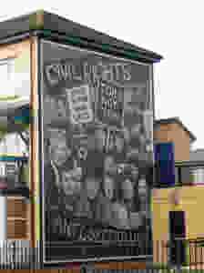 A Nationalist mural in West Belfast.
