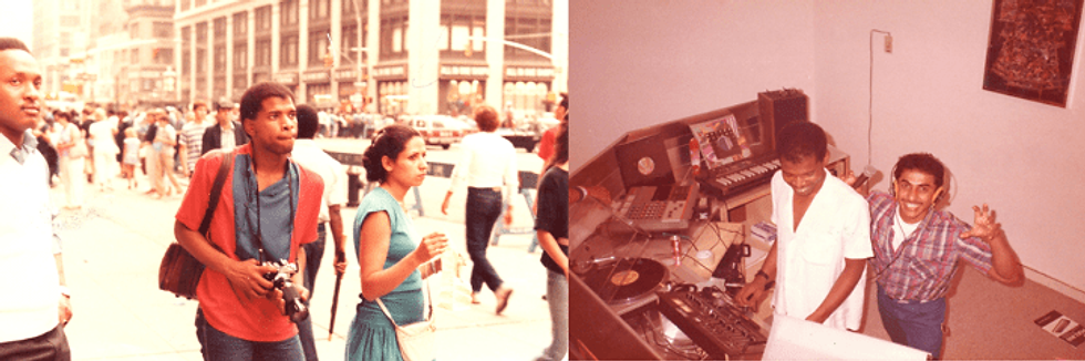 Two of the hobbies I pursued in New York, photography (left) and music mixing (right).