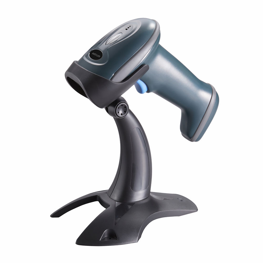 2D Laser Barcode Scanner with Stand