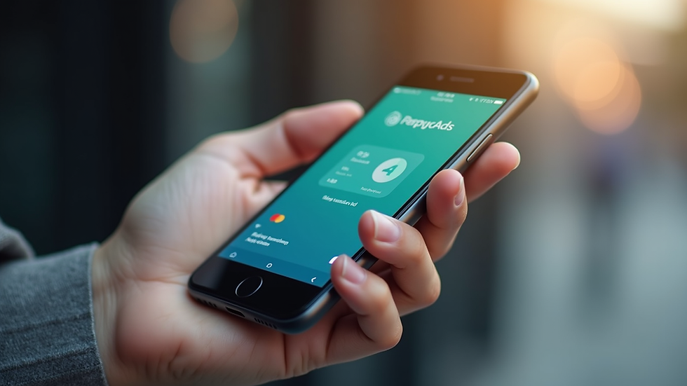 Close-up view of a smartphone displaying a digital wallet payment screen