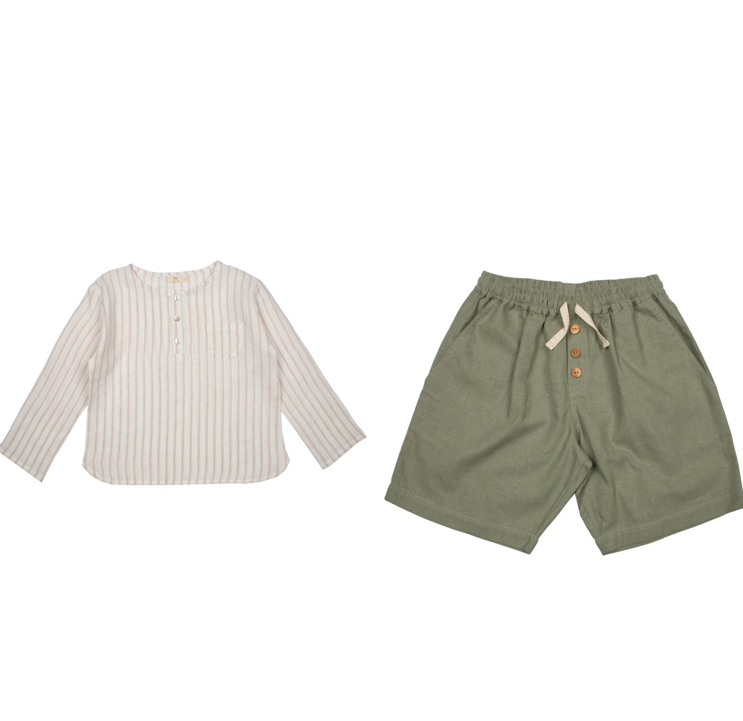 Striped Linen With Exotic Short