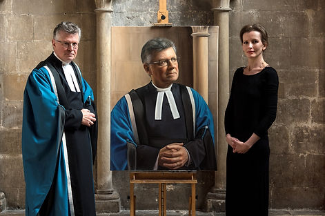 'The Official Portrait of The Very Reverend Dr Peter Atkinson, Dean of Worcester Cathedral 2018