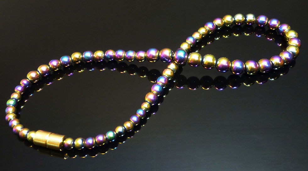 Thumbnail: Rainbow Magnetic Hematite Necklace