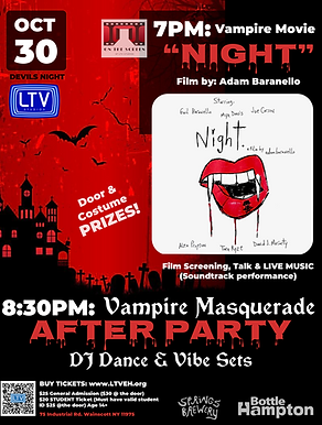 Thursday October 30th 7PM-LATE Devils night