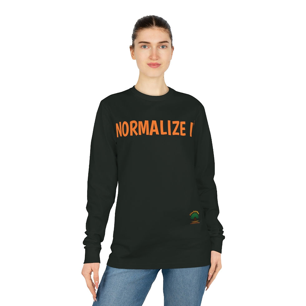 Thumbnail: Normalize It Unisex Dry Organic Long Sleeve Tee