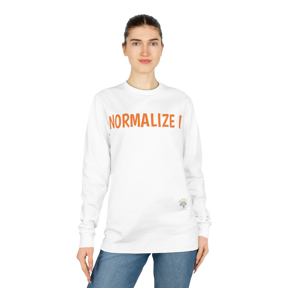 Thumbnail: Normalize It Unisex Dry Organic Long Sleeve Tee