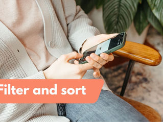 Filter and sort! How to use the functions correctly🔍