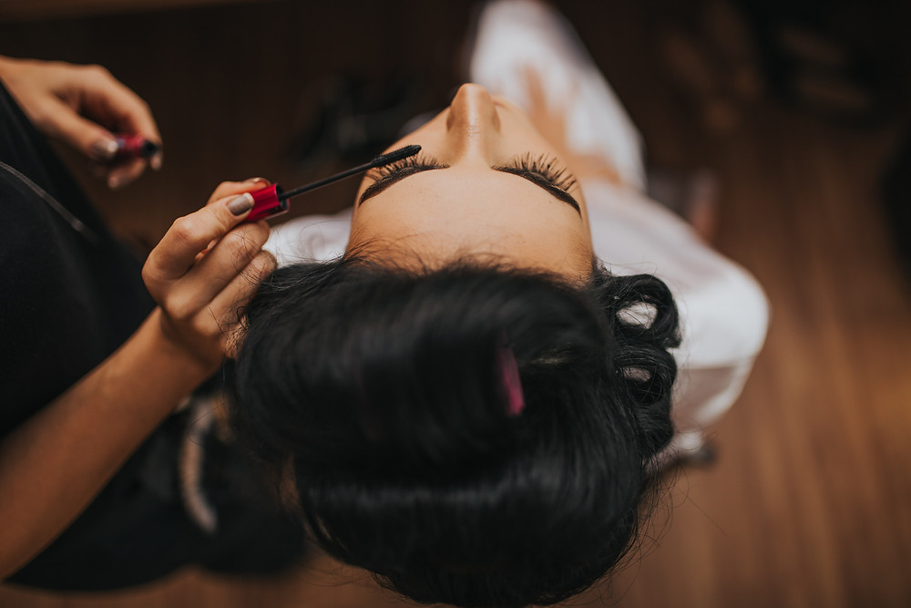 Bride hair and makeup