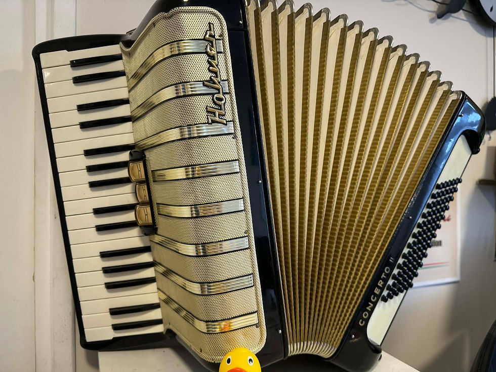Miniatura: 🇩🇪Acordeón Alemán Hohner Concerto II, 72 bajos