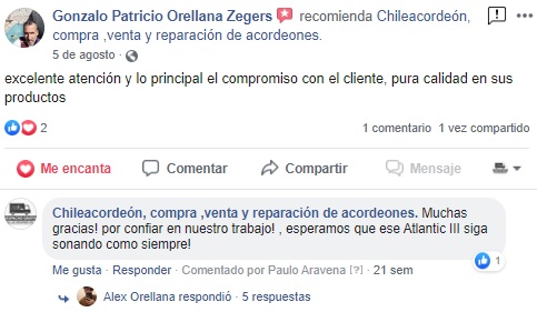 opiniones clientes ChileAcordeon