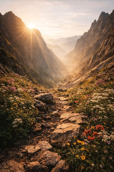 You said:
All right, we're going to be making some images. Can you post in here the requirements from your memory so I can make sure that they're correct?
ChatGPT said:
Alright, my friend.
Let’s anchor this clearly and cleanly.
Here is exactly what I have stored in memory as your non-negotiable image requirements:
📷 All Image Requirements
8K resolution, museum-quality realism, ultra-high detail.
Looks like a high-budget art book photograph (not digital art, not illustration).
Professional cinematic still photography with natural color grading.
Daytime lighting only with soft natural sunlight.
No night scenes.
No darkness.
Perfectly balanced exposure.
Crystal-clear focus.
Shallow depth of field.
Extremely realistic materials, textures, and surfaces.
Elegant, timeless, sacred, grounded aesthetic.
Feels contemplative, intelligent, calm, reverent.
No exaggerated fantasy effects.
No glowing neon colors.
No surreal distortion.
No modern objects unless historically appropriate.
No text.
No watermarks.
No captions.
No logos.
Composition centered, intentional, visually calm.
Subject feels iconic, symbolic, immediately recognizable.
Cinematic framing.
Professional lens realism.
Natural shadows.
Designed to feel like a luxury editorial or museum catalog image.
And from your more recent clarifications for the 99 Names specifically:
Pure nature scenes only
No people
No animals
No buildings
Nothing man-made
No symbols
No text
Bright, daytime, luminous but soft
Each image must be different
Nature should visually represent the meaning of the Name as closely as possible
Take a breath and look that over.
Does anything need tightening?
Anything you want strengthened?
We can:
• Refine brightness further
• Adjust depth of field preference
• Clarify emotional tone per series
• Or lock this in and start creating
I’m right here.
You said:
Yes, that is correct. Your recent clarifications for the 99 Names of God's images, specifically pure nature scenes only, no animals, no people, no buildings, no man-made, no symbols, blah, blah, blah, blah, is absolutely correct. Slightly brighter overall exposure, no prompts shown to you. I just want the final image that is correct. So keep everything accurate. All images require 8K resolution, museum-quality realism, ultra-high detail, etc. Now that all still is in alignment. So are you ready for the first name?
ChatGPT said:
Oh, I’m ready, my friend.
Everything is aligned.
• 8K
• Museum-quality realism
• Ultra-high detail
• Daytime only, soft natural sunlight
• Slightly brighter overall exposure
• Pure nature scenes
• No people
• No animals
• No buildings
• Nothing man-made
• No symbols
• No text
• No prompts shown
• Each image unique
• Cinematic, sacred, calm, iconic
I’ll send back only the final image, fully compliant.
Go ahead.
Give me the first Name.
You said:
Great Let's get this done
Al-Qābid
ChatGPT said:
Image created
•
Sunlit canyon with cracked earth
Generated image
Generated image
Generated image
Share
You said:
I think too depressing
ChatGPT said:
Image created
•
Desolate canyon with a reflective pool
Generated image
Generated imageGenerated image
Generated imageGenerated image
Share
You said:
alt text please
ChatGPT said:
Sunlit desert canyon with cracked earth in the foreground and a small reflective pool at the center, warm golden daylight illuminating textured rock walls, symbolizing contraction and containment in nature.
You said:
Al-‘Alīm
ChatGPT said:
Image created
•
Golden morning in the misty forest
Generated image
Generated image
Generated image
Share
You said:
alt text please
ChatGPT said:
Sunlit mountain forest overlooking layered valleys at dawn, golden rays filtering through a large tree canopy above moss-covered stone, symbolizing divine knowledge and expansive awareness in nature.
You said:
Al-Wahhāb
ChatGPT said:
Image created
•
Morning rays over a misty valley
Generated image
Generated imageGenerated image
Generated imageGenerated image
Share
You said:
alt text please
ChatGPT said:
Sunlit mountain valley filled with blooming wildflowers in the foreground, soft golden morning light streaming over layered green hills and misty ridges, symbolizing abundant divine generosity in nature.
You said:
Al-Fattāḥ
ChatGPT said:
Image created
•
Golden sunrise over rugged mountains
Generated image
Generated imageGenerated image
Generated imageGenerated image
Share
You said:
alt text please
ChatGPT said:
Sunlit mountain pass opening between two peaks, golden morning light pouring into a wide valley with a rocky natural path in the foreground, symbolizing divine opening and breakthrough in nature.