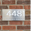 Thumbnail: Layered Stainless Steel Home Address Sign