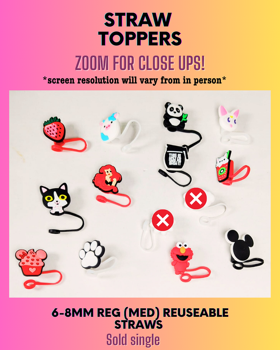 Thumbnail: Straw Toppers- 6mm-8mm