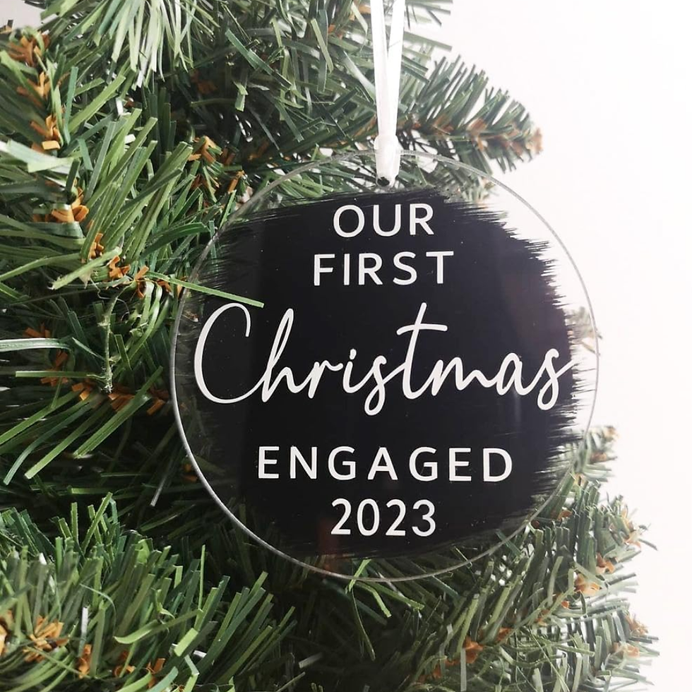 Thumbnail: Clear Acrylic Flat Disc Ornaments