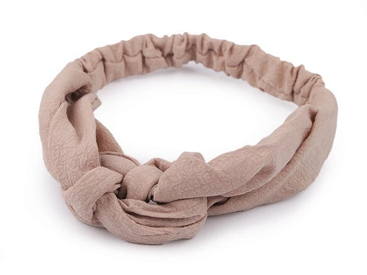 Bandeau en tissu, Pin-up beige