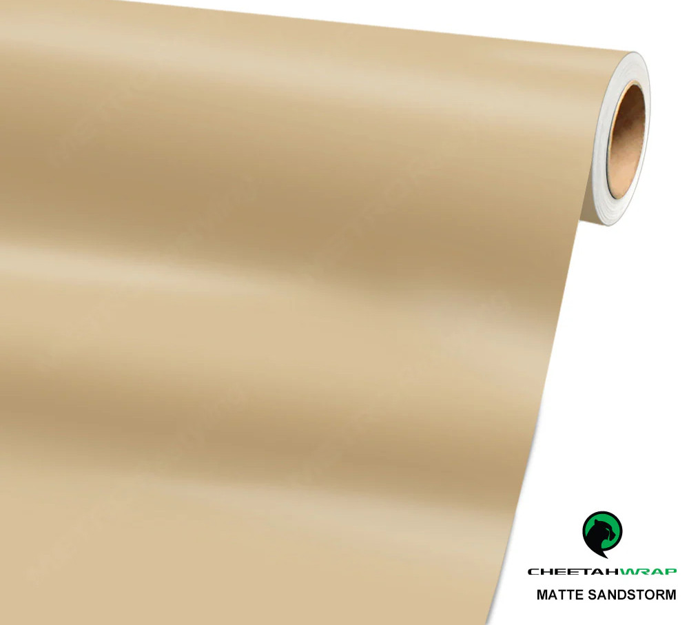 Cheetah Wrap Matte Sandstorm Vinyl Wrap