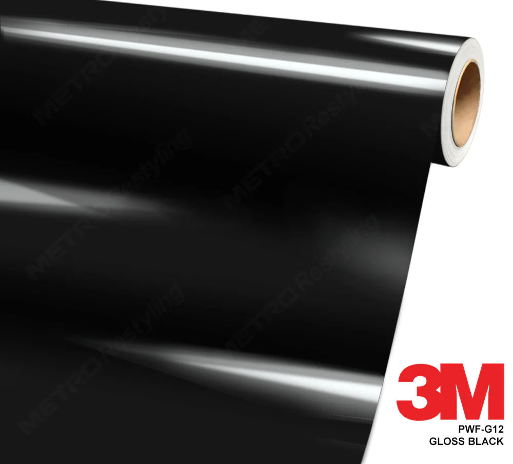 3M Gloss Black PWF Paint Protection Film Wrap | PWF-G12