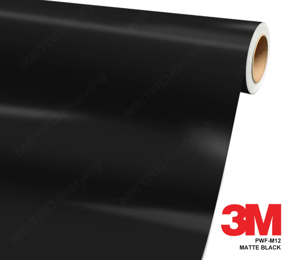 3M Matte Black PWF Paint Protection Film Wrap | PWF-M12