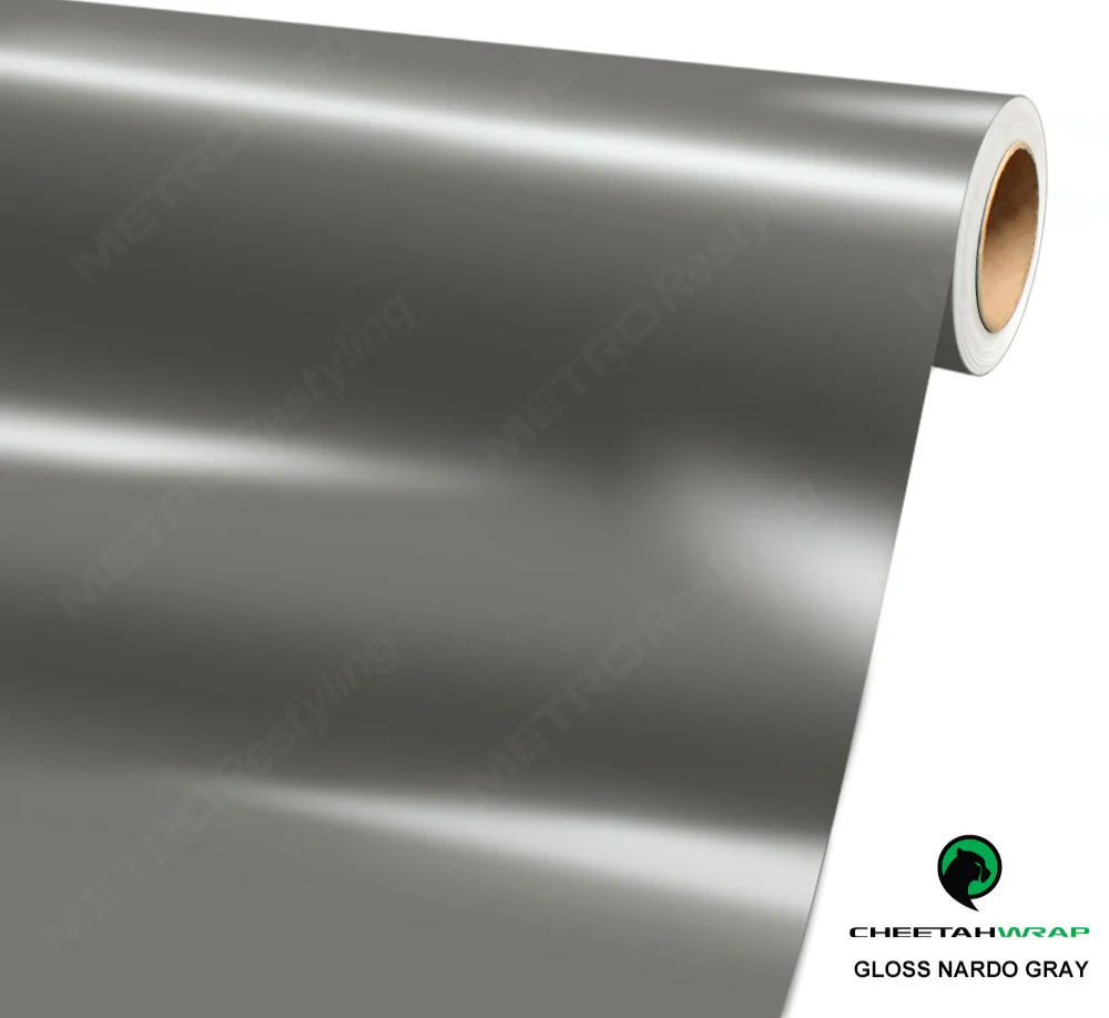 Cheetah Wrap Gloss Nardo Gray Vinyl Wrap