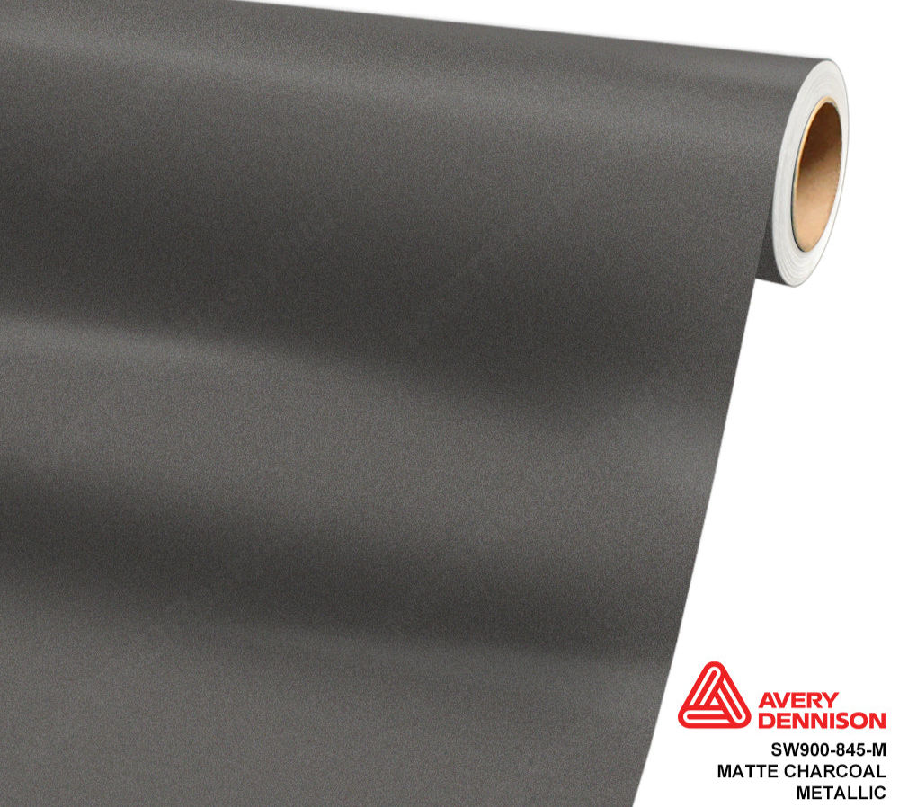 Avery Dennison SW900 Matte Charcoal Metallic Vinyl Wrap | SW900-845-M