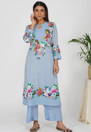 Celeste Bloom Palazzo Set