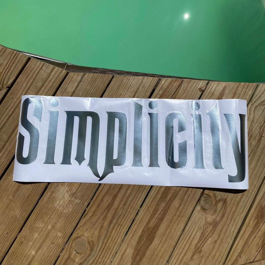 Simplicity Front Banner